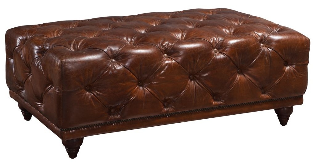 chesterfield_handmade_vintage_buttoned_footstool_brown_real_leather