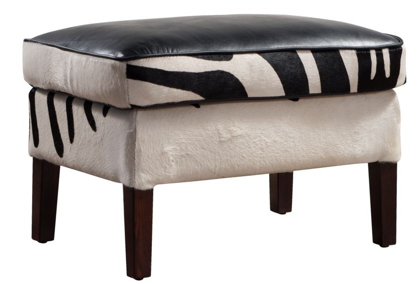 footstool_handmade_brown_zebra_print_real_leather_2